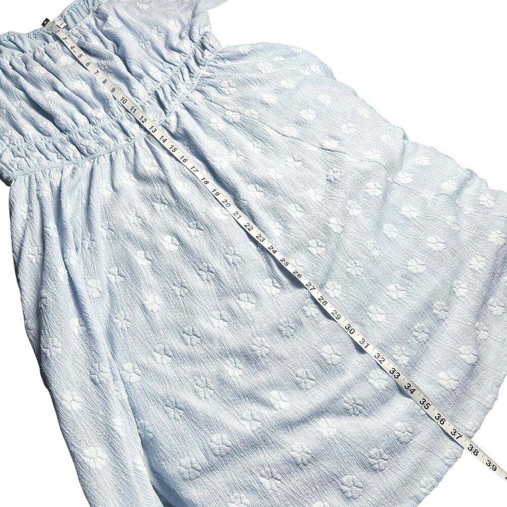 Baltic Born | Women | Lexington Blue Floral Crepe Babydoll Short Dress | 2XL - Picture 6 of 14